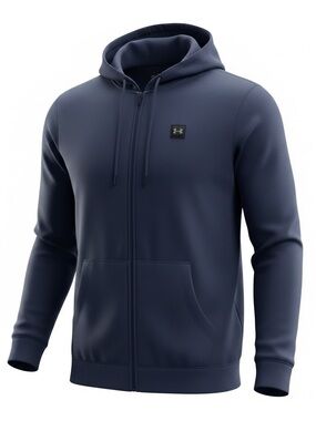 Under Armour men’s Navy Full-Zip Performance Hoodie size 2XL NWT